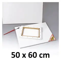 GENERICO - Bastidor Madera Lienzo Tela algodón 50x60 cm CN1005 FOSKA