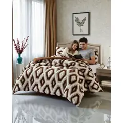 GENERICO - Cubrecama Chiporro Diseño jacquerd Suave y Abrigador King