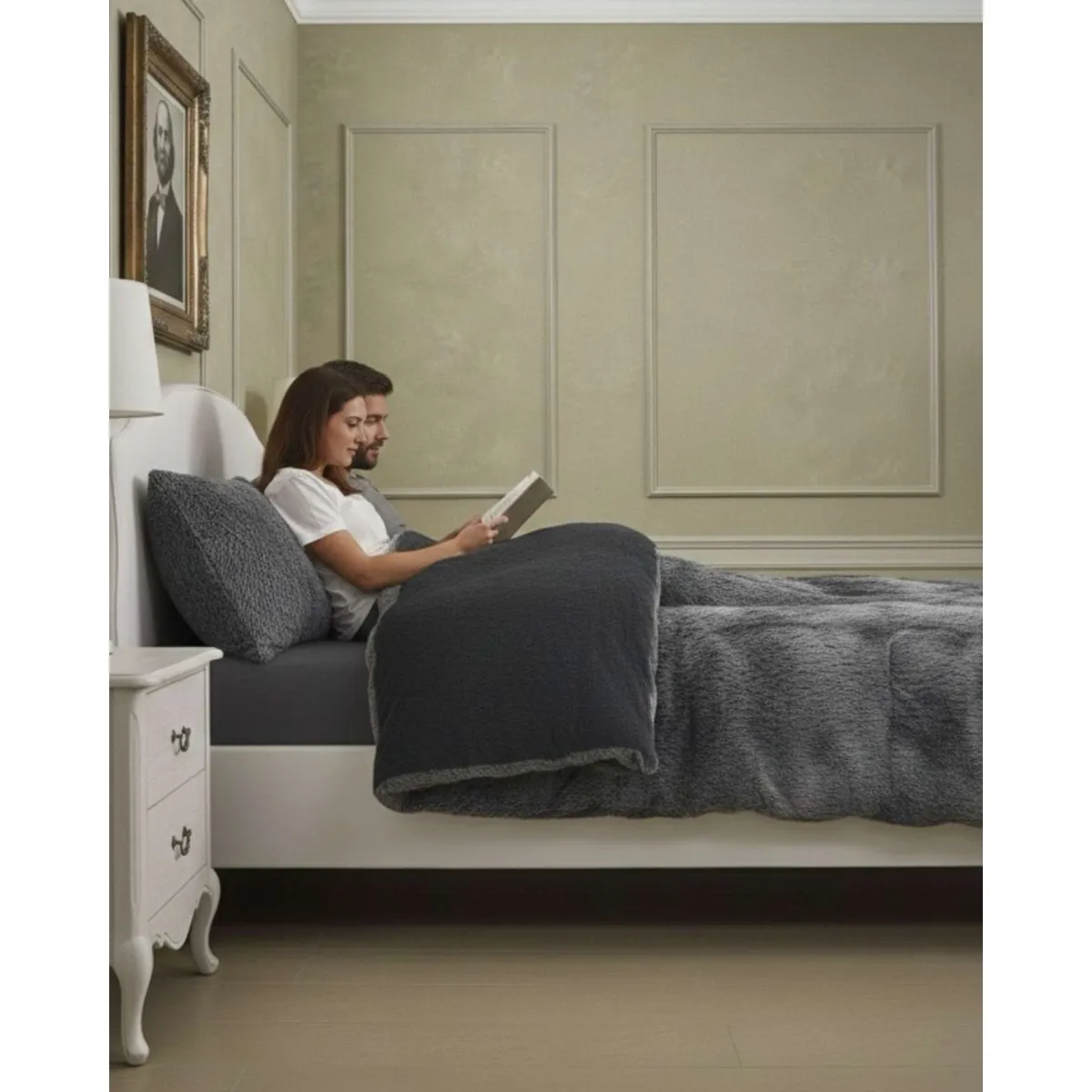 GENERICO - Cubrecama Otoño Invierno Chiporro Peludo Premium King 250 cm x 270 cm