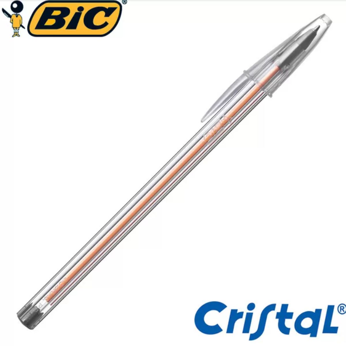 GENERICO - Pack 50 Bic Cristal 0.8 Punta Fina Negro