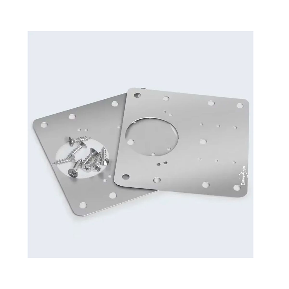 ESHOPANGIE - 10u Placas Reparacion Bisagra Mueble Puerta Acero Inoxidable