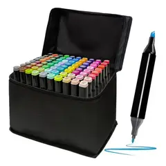 GENERICO - Kit 120 Lápices Marcadores Bolso de Rotuladores Arte dibujo Escolar