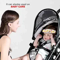 GENERICO - Soporte sujeta cabeza para silla de auto o coche 3 meses a 6 años . Material de sintético