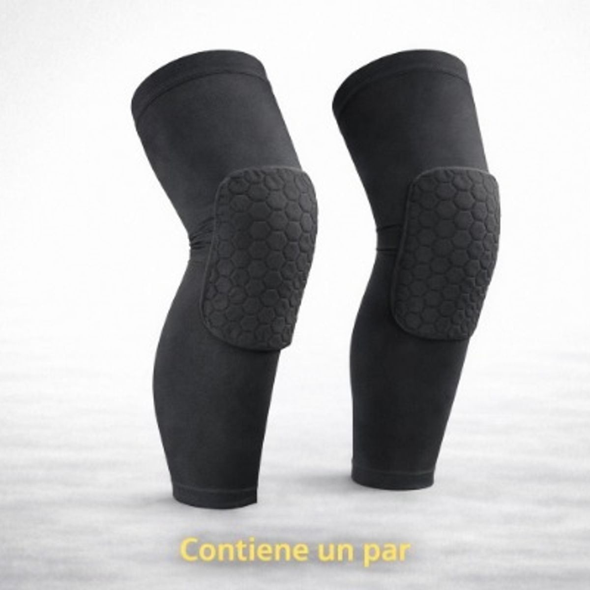 GENERICO - Rodillera Honeycomb Mediana para Básquetbol con Amortigueación de Impacto  Par M