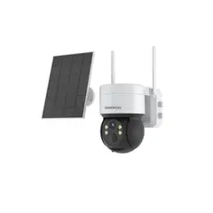 DAEWOO - Cámara de Seguridad IP WIFI con Panel Solar Full HD