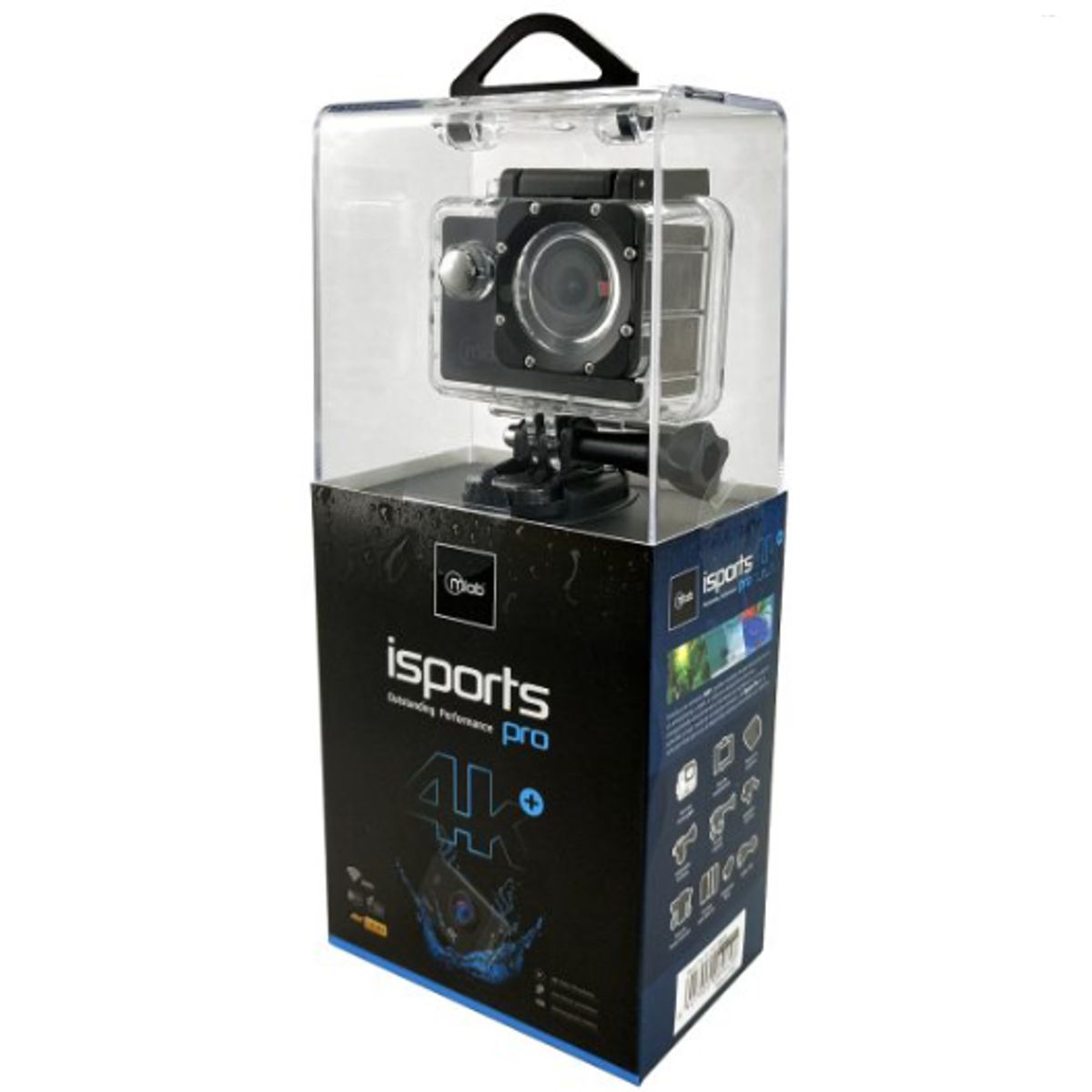 MLAB - Cámara Mlab Isports Pro 4k Negra 8962 Acción