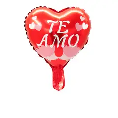 GENERICO - GLOBO METALICO TE AMO KISS X50 UNI