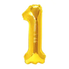 GENERICO - GLOBO METALICO 32 DORADO N? 1 X1 UNI