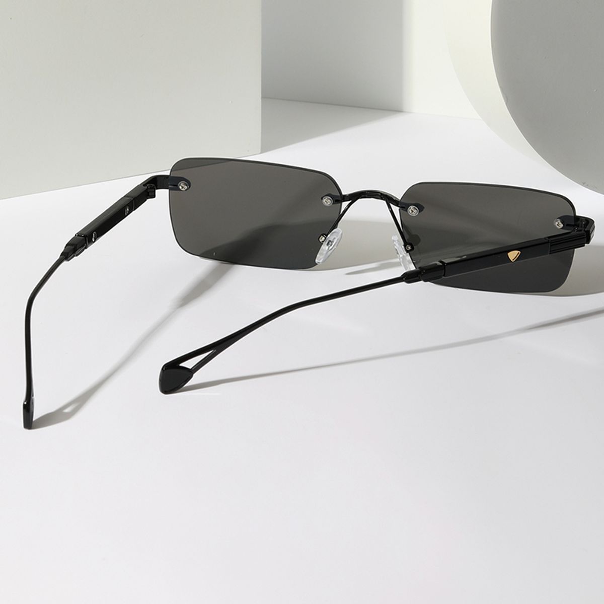 POLASUP - POLASUP hombre GAFAS mujer LENTES de sol unisex UV400 Moda retro clásico lentes gris Protección UV