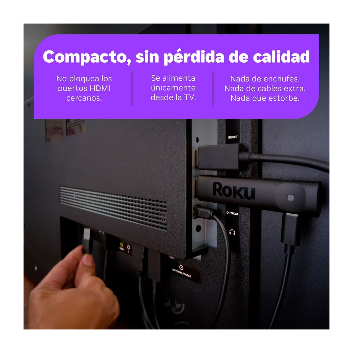 ROKU - Dispositivo de Streaming Roku 4K-HDR 2025 Negro