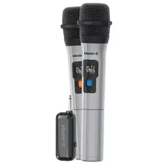 MASTER G - Micrófonos Inalámbricos Profesional UHF X2 unidades