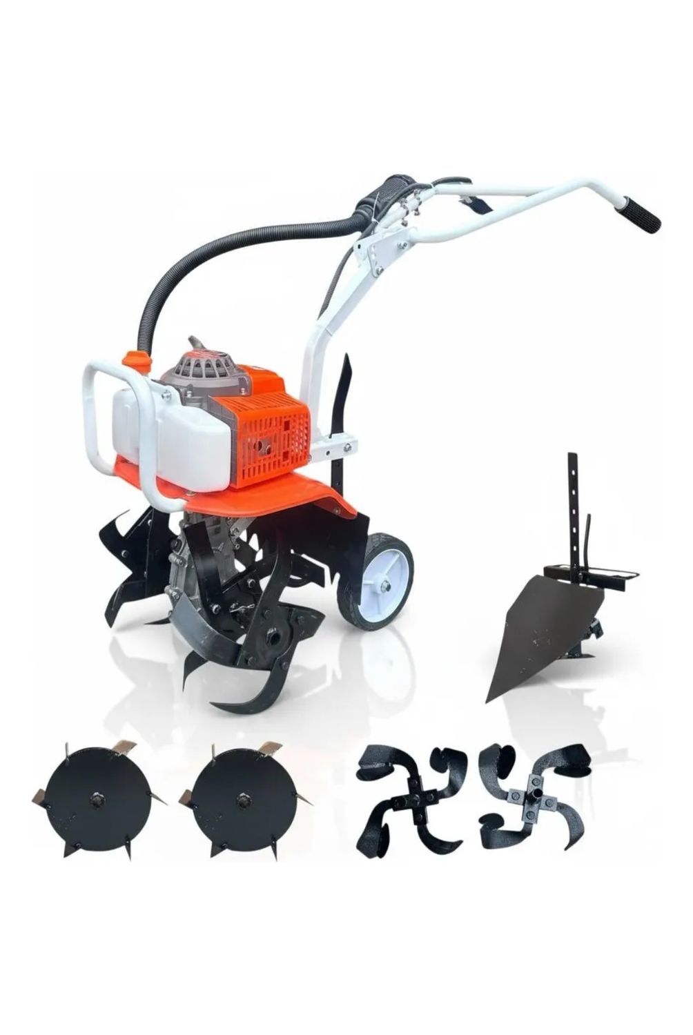 ALTERNATIVE Motocultivador 68cc Motor 2 Tiempos + Accesorios