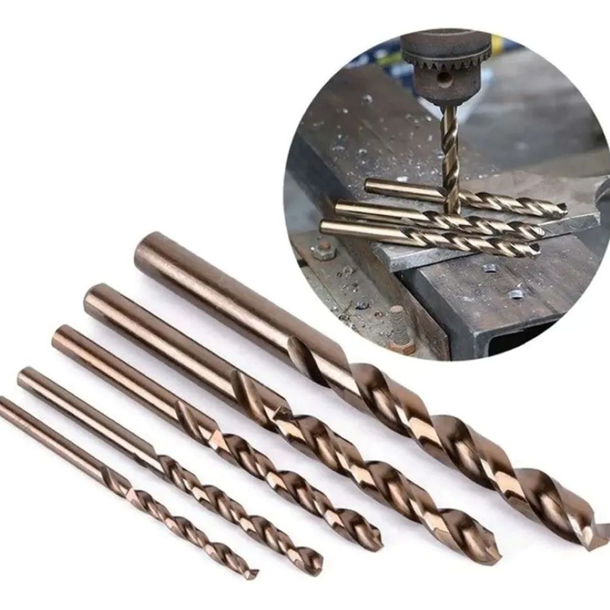 KAMASA - Juego / Set De 5 Brocas Para Metal, Hierro