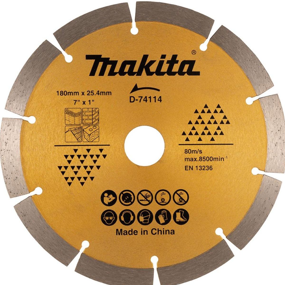 MAKITA - Disco Diamantado 180mm SEG/UNIVERSAL Makita D-74114