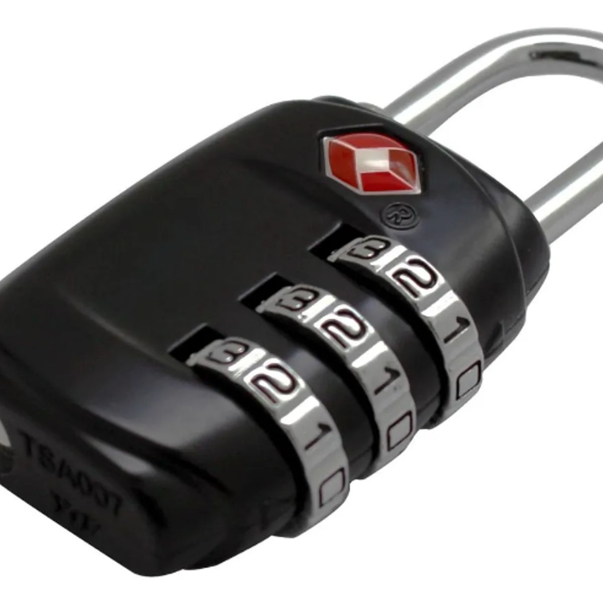 GENERICO - Candado Tsa Lock Seguridad Bolsos Equipaje 3 Dígitos Negro