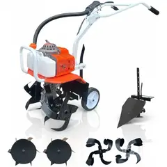 ALTERNATIVE - Motocultivador 68cc Motor 2t 4hp + Accesorios - Profesional Japon