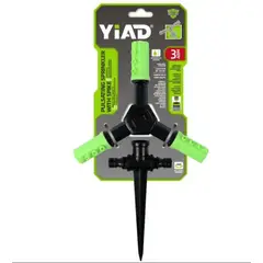 GENERICO - Aspersor De Riego Giratorio 360° Automático Con Estaca