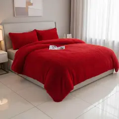 GENERICO - Cobertor Peludo Con Chiporro 2 Plaza + 2 Fundas Almohada - Multicolor - 2 Plazas