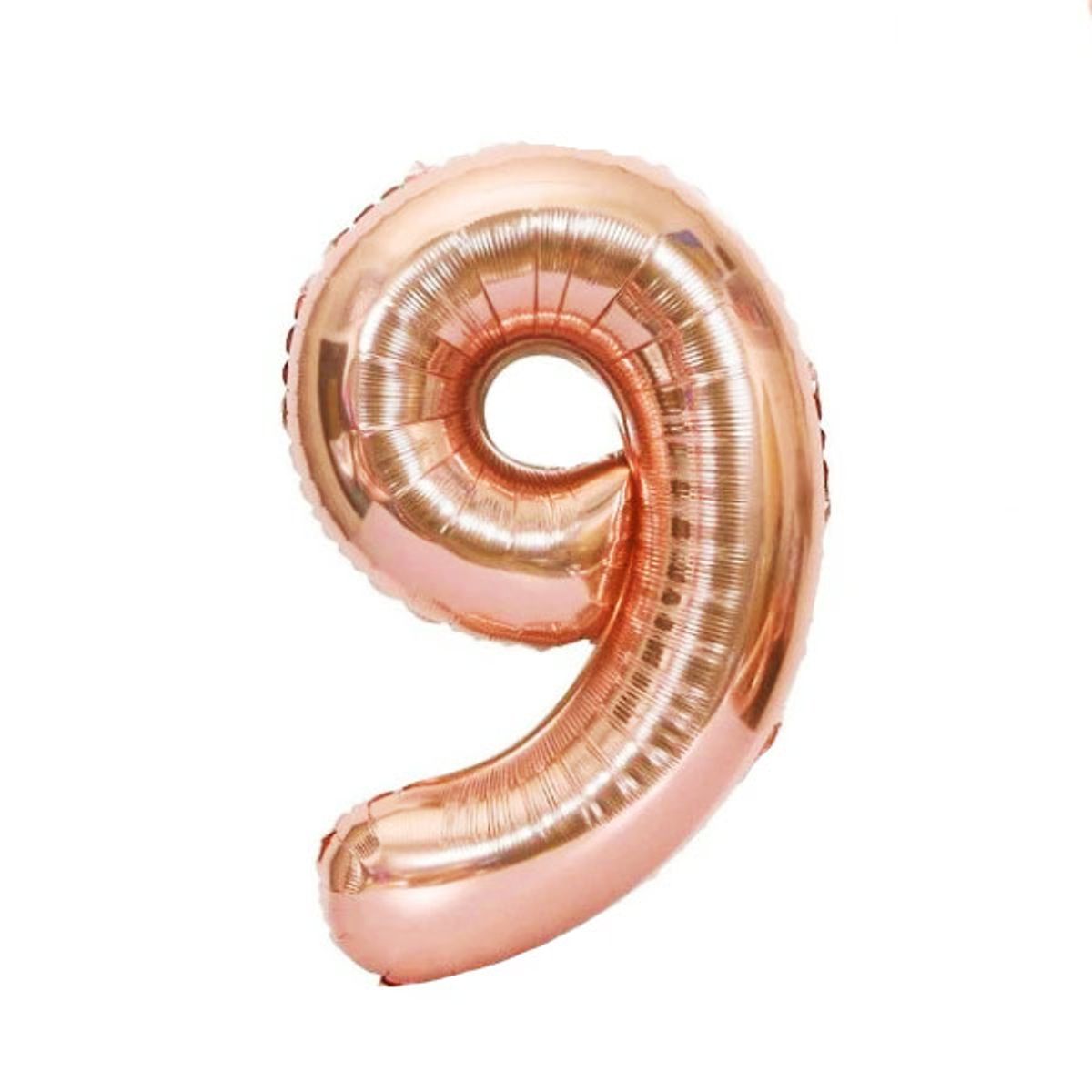 GENERICO - GLOBO METALICO 32 ROSE GOLD N 9
