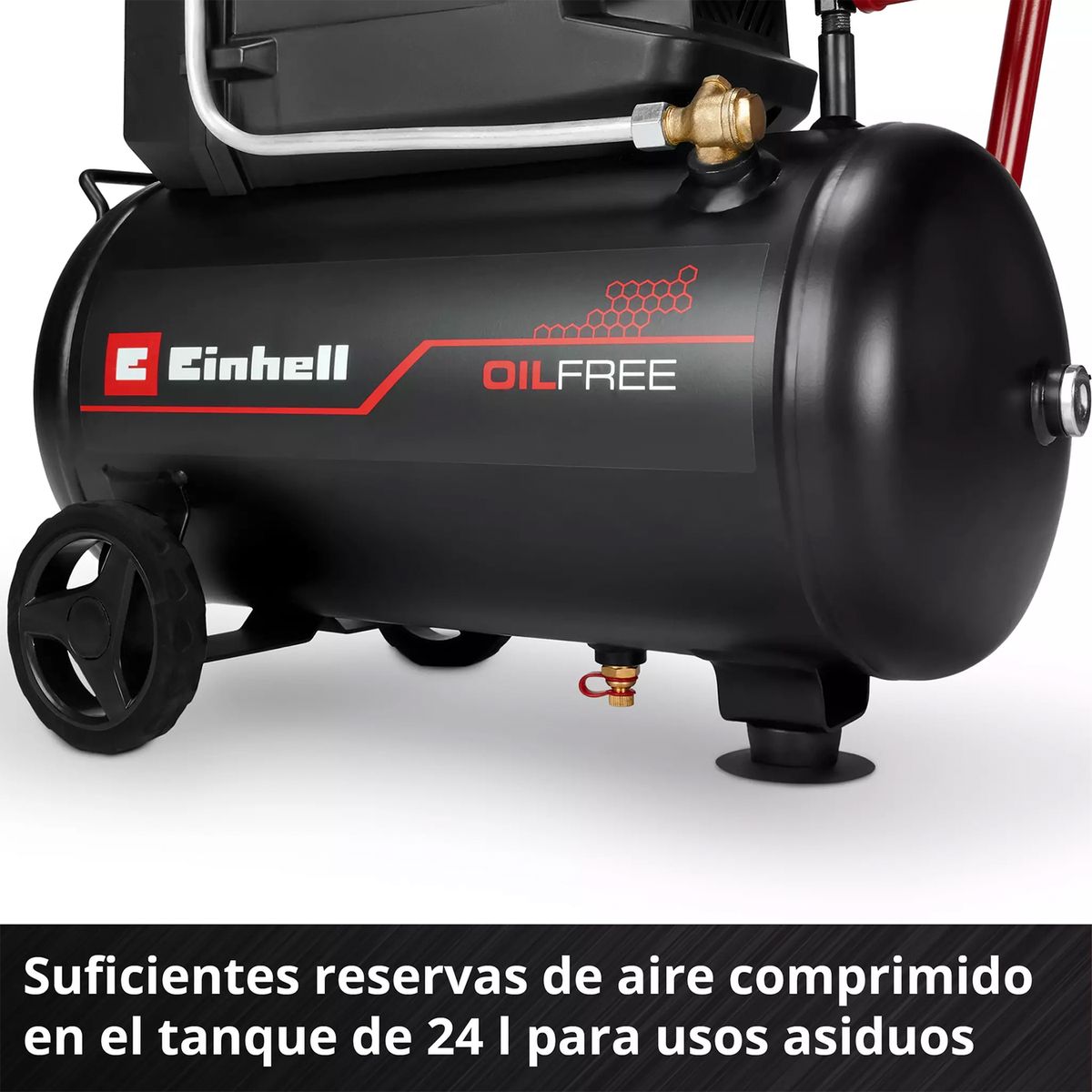EINHELL - Compresor de Aire libre de aceite Einhell TC-AC 190/24/8 I OF