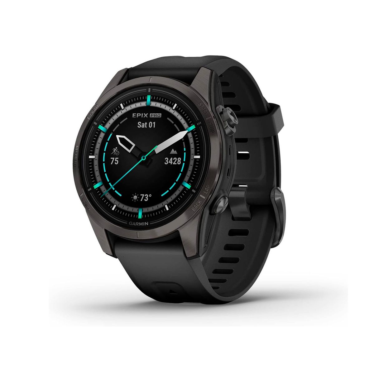 GARMIN - Reloj Garmin Epix Pro Gen 2 Sapphire 42mm Carbon Grey DLC Titanio Negro