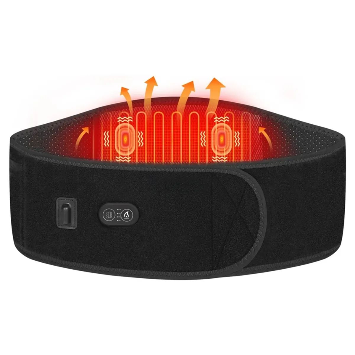 MOVI - Faja Lumbar con 3 Niveles de Calor  y Bolsillo para Gel Frío