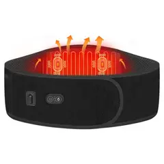 MOVI - Faja Lumbar con 3 Niveles de Calor y Bolsillo para Gel Frío
