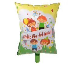 GENERICO - GLOBO METALICO 64X45 DIA DEL NINO JUEGOS X1 UNI