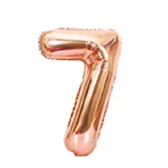 GENERICO - GLOBO METALICO 32 ROSE GOLD N 7