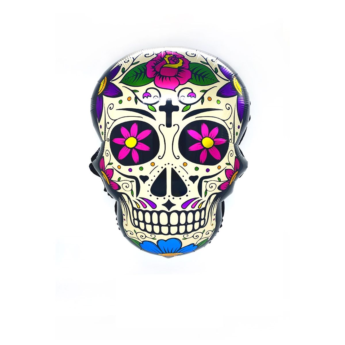 GENERICO - GLOBO METALICO CATRINA FLORES 49X64 X1 UNI