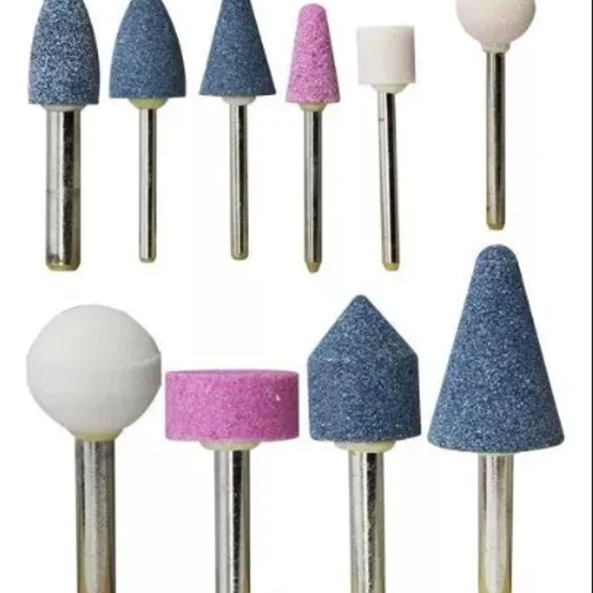 GENERICO - Set 10 Puntas Abrasivas Para Taladro Brocas Fresas Rotativas