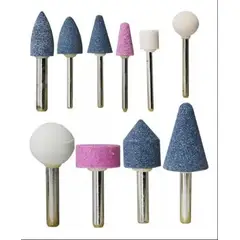 GENERICO - Set 10 Puntas Abrasivas Para Taladro Brocas Fresas Rotativas