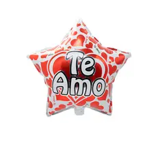 GENERICO - GLOBO METALICO ESTRELLA TE AMO 18 X1 UNI