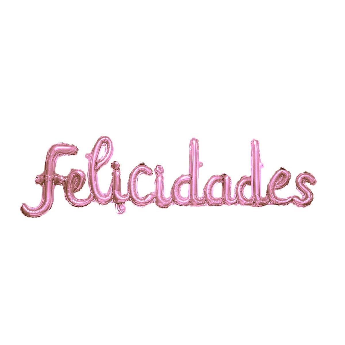 GENERICO - GLOBO METALICO FELICIDADES CURSIVO ROSE GOLD X1 UNI