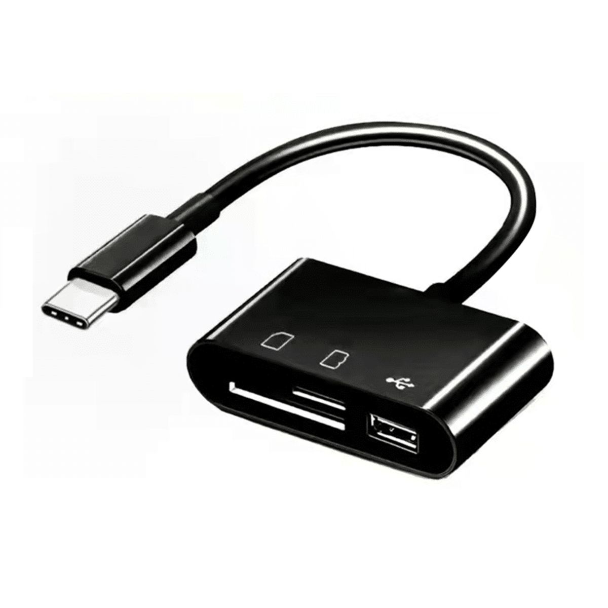 GENERICO - Lector De Tarjetas Otg Usb Tipo C A Sd Tf Pendrive Win Mac