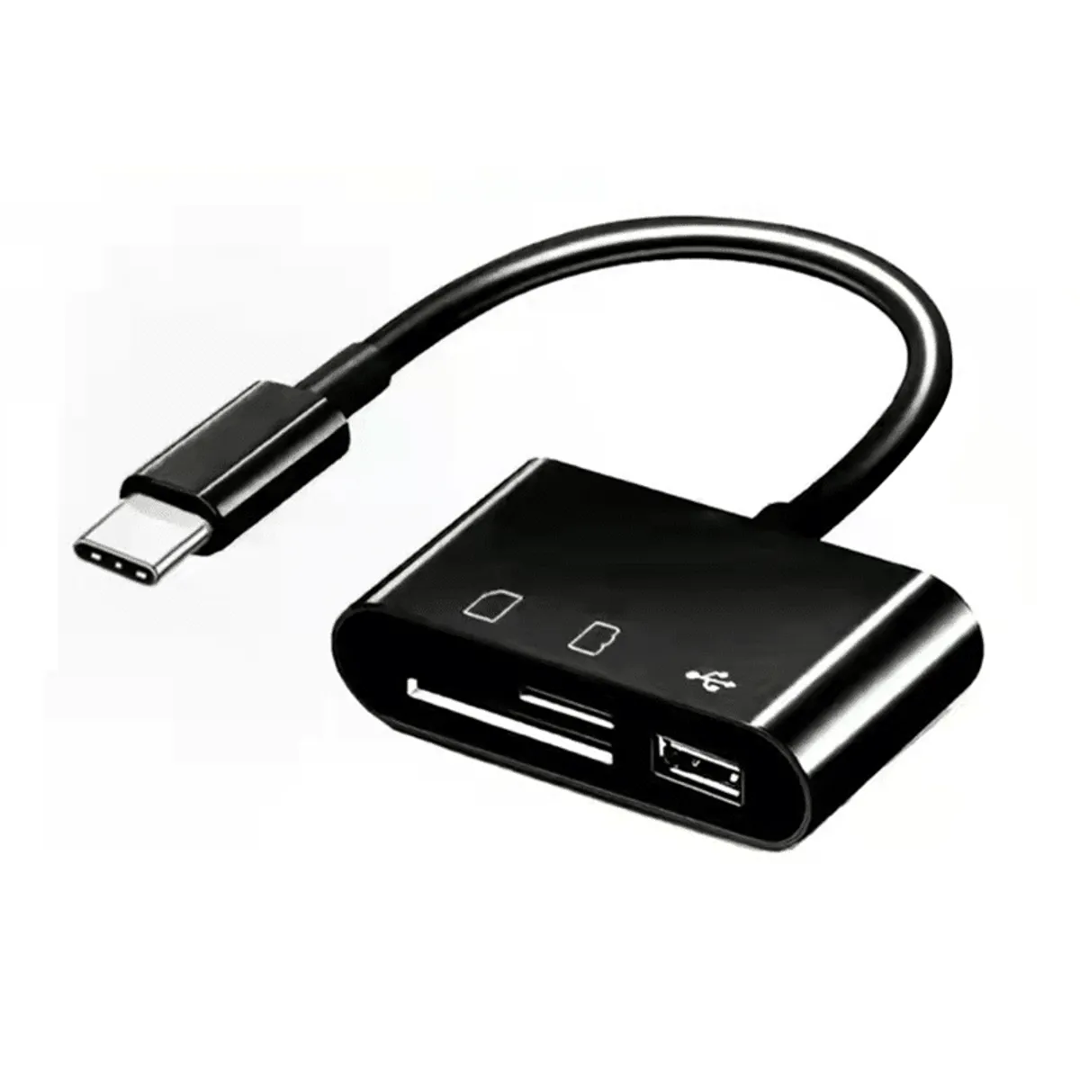 GENERICO - Lector De Tarjetas Otg Usb Tipo C A Sd Tf Pendrive Win Mac