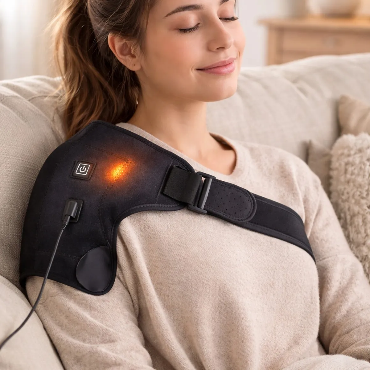 MOVI - Hombrera Térmica Ajustable con Calor Terapéutico