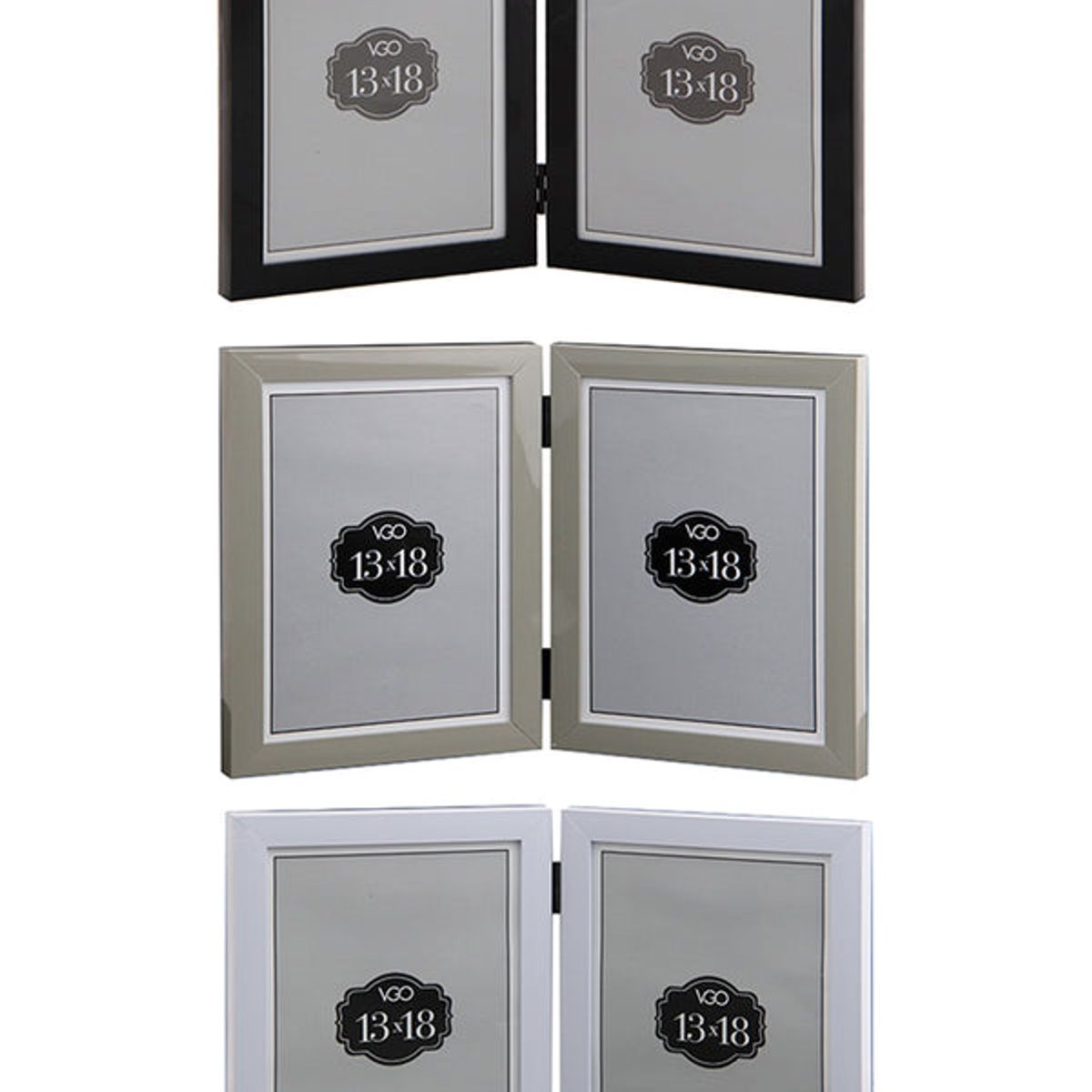 VGO - MARCO 10x15 PLASTICO DOBLE Negro VGO