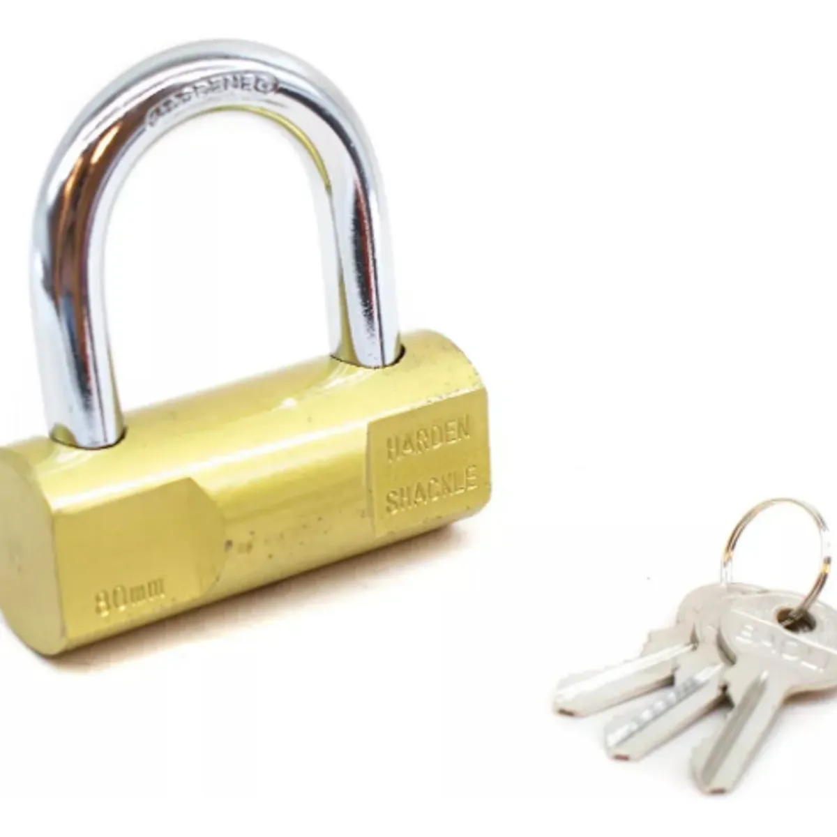 GENERICO - Candado Stelar 80mm Seguridad Antirrobo Dorado
