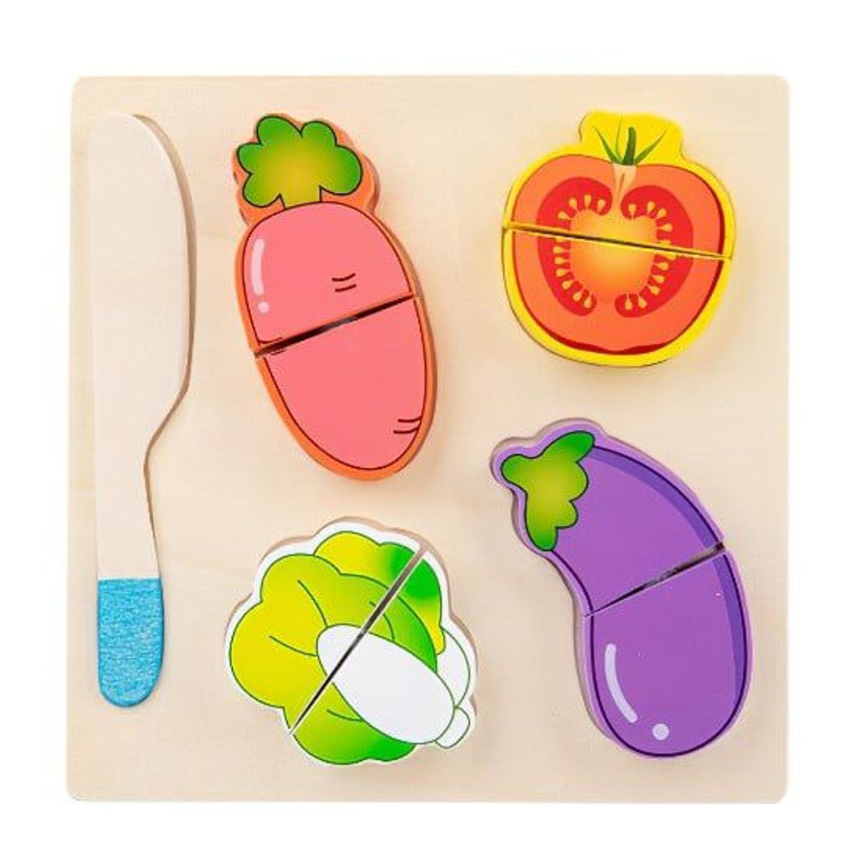TOP TOYS - Tabla De Encaje Corta Verduras  Madera juego didactico
