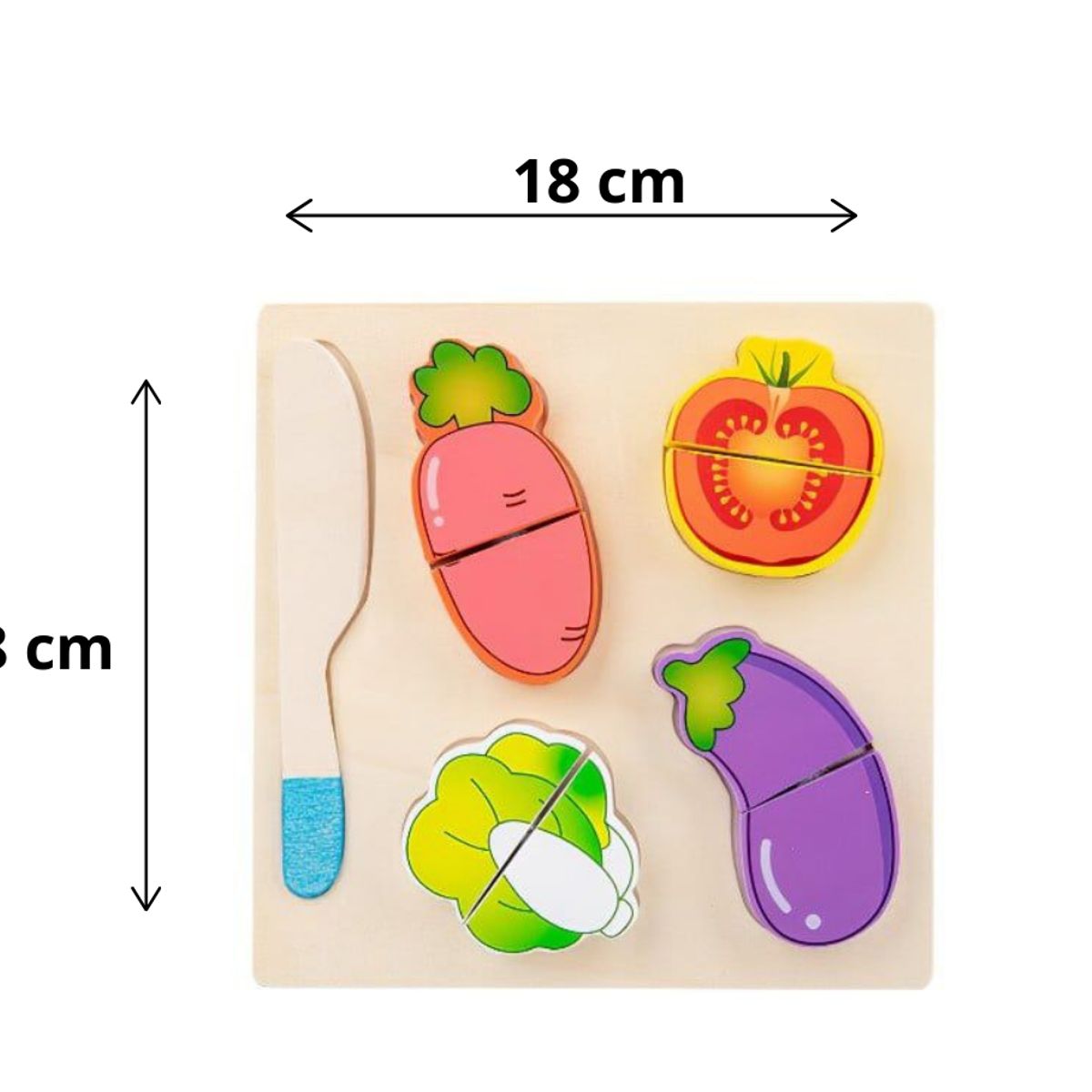 TOP TOYS - Tabla De Encaje Corta Verduras  Madera juego didactico