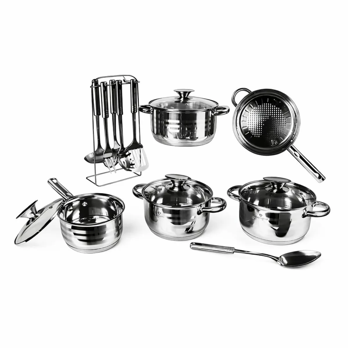 BLAUMANN - BATERIA DE COCINA 17 PZS GOURMET LINE ACERO INOXIDABLE