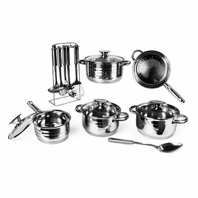 Imagen 2 del producto BATERIA DE COCINA 17 PZS GOURMET LINE ACERO INOXIDABLE