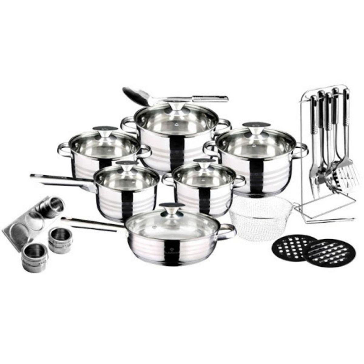 BLAUMANN - BATERIA DE COCINA 27 PZS GOURMET LINE ACERO INOXIDABLE