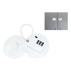 GENERICO - Candado Autoadhesivo Con Clave Muebles Electrodomésticos Blanco