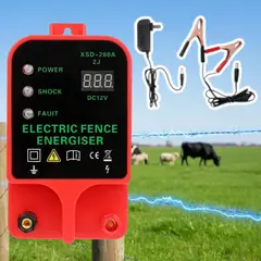 GENERICO - Energizador Energizador Cerco Electrico Ganadero 10 20 km Barrera Seguridad Cerco Jardin Mascotas