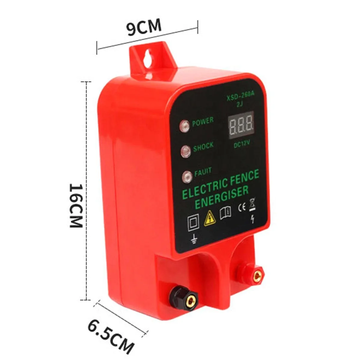 GENERICO - Energizador Energizador Cerco Electrico Ganadero 10 20 km Barrera Seguridad Cerco Jardin Mascotas