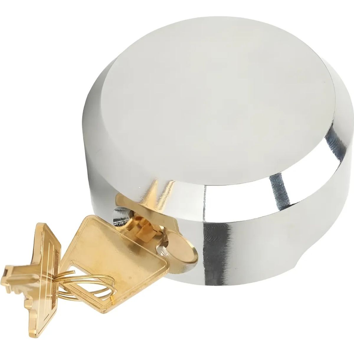 GENERICO - Candados Puck Lock Con Grillete Oculto De Alta Seguridad Plateado