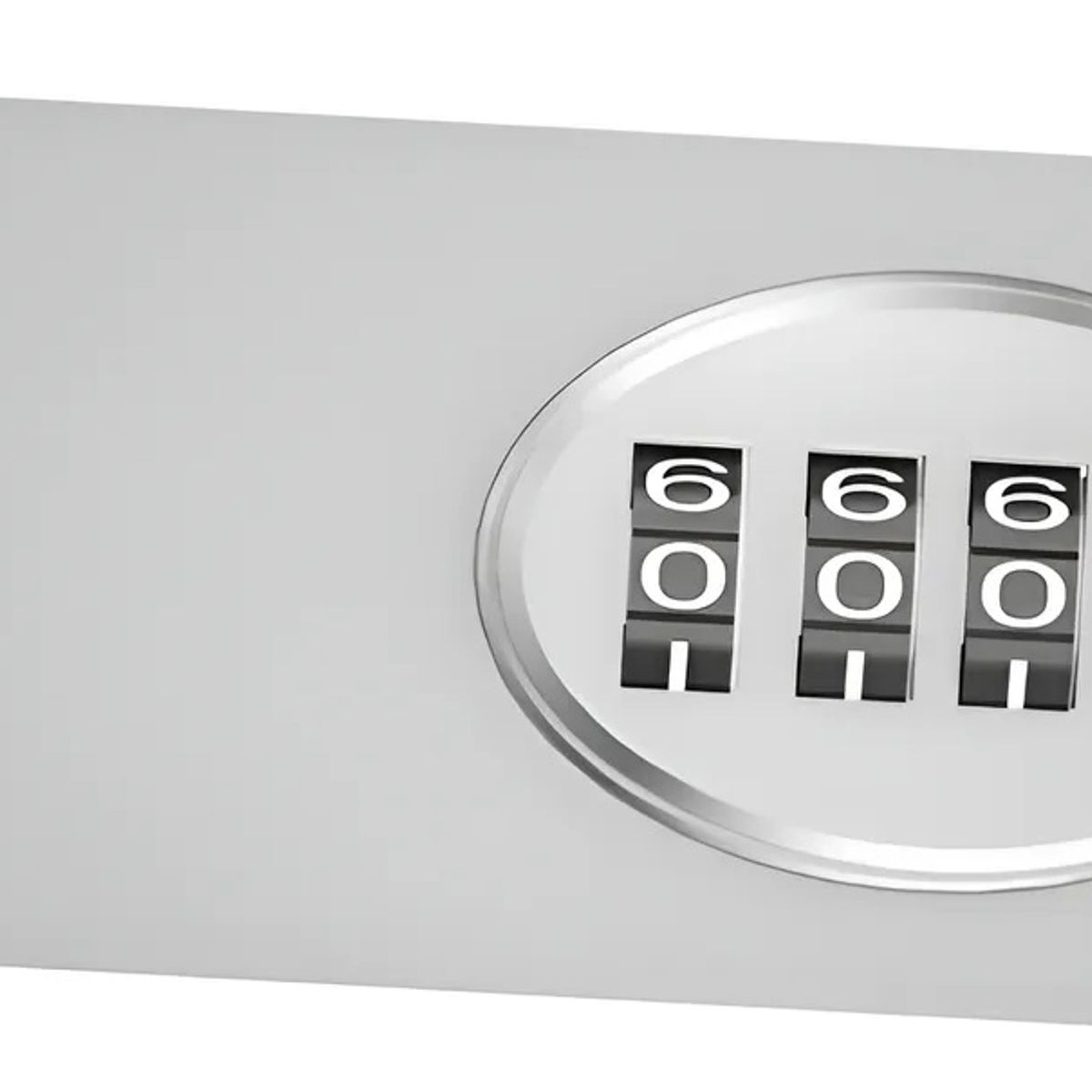 GENERICO - Aldaba Cerradura Contraseña Pestillo Seguridad Puerta Cajon Plateado