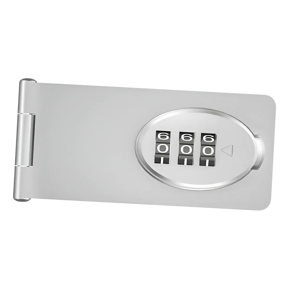 GENERICO - Aldaba Cerradura Contraseña Pestillo Seguridad Puerta Cajon Plateado